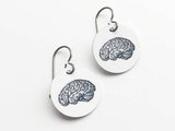 Brain Earrings medical anatomy gift for students teachers doctors nurses physician assistants-Art Altered