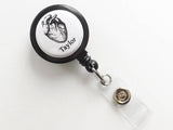 Human Anatomy Custom Name retractable badge reel medical masculine gift school male nurse physician assistant id holder personalized gothic-Art Altered