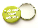 50 Hand Pocket Custom MIRRORS 2.25 inch Image Logo party favors shower baby wedding gifts save date stocking stuffers promos bridal shower-Art Altered