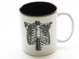 Anatomy Theme Coffee MUGS Set of Six medical home decor goth kitchen gift-Art Altered