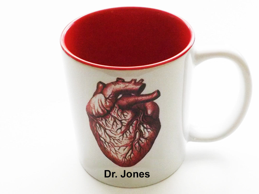 Personalized Anatomical Heart Coffee Mug customized medical student graduation gift nurse practitioner doctor physician assistant rn md pa np-Art Altered