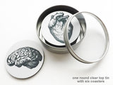 Anatomy Theme Gift Set Coasters neoprene nurse physician assistant doctor medical graduation back to school-Art Altered