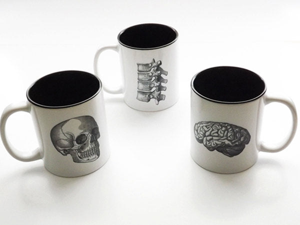 Nurse Gift coffee mugs Anatomy physical therapy skull brain spine medical school graduation doctor office goth kitchen science neurology-Art Altered