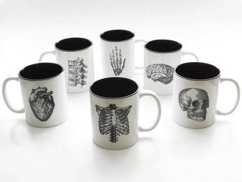 Coffee Lover Mug Gift Set anatomy medical school student graduation goth decor md male nurse practitioner np rn physician assistant pa men-Art Altered