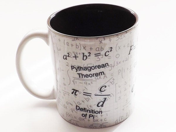 Coffee Mug Math Gift coworker teacher cup formula mathematical nerd science Pi day equations geek party favor hostess stocking stuffer men-Art Altered