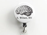 Personalized Anatomy Retractable ID Badge holder reel medical office gift doctor nurse physician assistant teacher custom goth md rn pa np-Art Altered