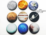Solar System Coasters nerd dork geek gift for him her party favor stocking stuffer planets astronomy science space home dorm decor celestial-Art Altered