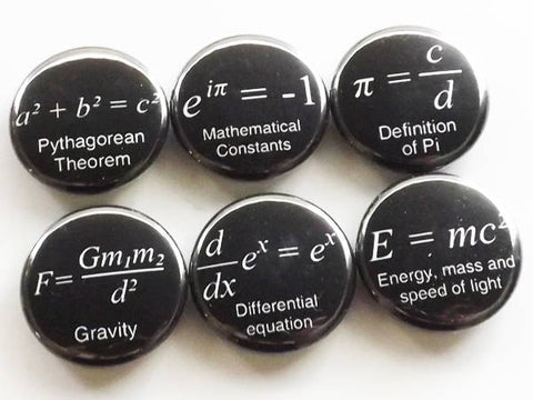 Math Magnets coworker gift back to school arithmetic science formulas fridge teacher student locker decoration home decor kitchen geek men-Art Altered