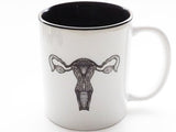 Uterus Mug Female Anatomy Gift goth ovaries woman girl power resist mothers day feminist nurse doctor gynecologist physician assistant-Art Altered