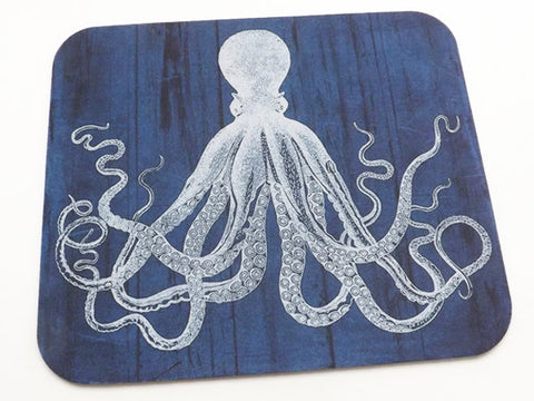 Octopus Mousepad boss coworker gift desk office cubicle accessory nautical home decor desktop mouse pad tentacles goth him sea beach ocean-Art Altered