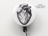 Lung retractable badge reel office staff gift id badge holder respiratory medical school graduation party anatomy stocking stuffer goth-Art Altered