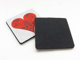 Playing Card Coasters poker suits diamond spade club heart game night housewarming hostess gift for him her party favors stocking stuffers-Art Altered