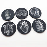 Coworker Coasters Gift physician assistant nurse practitioner white black graduation party favor medical office male thank you goth home-Art Altered