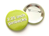 75 PINBACKS BADGES or Button Pins Custom 2.25 inch Your Image, Art, Logo party wedding baby shower favors family reunion gifts save date-Art Altered