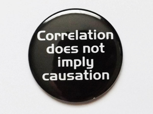 MAGNET Correlation does not imply causation father's day geekery dork nerd party favors stocking stuffers teacher gift logic back to school-Art Altered