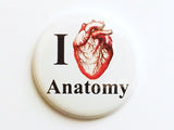 I Heart Anatomy Magnet anatomical heart geekery med student gift science biology party favors stocking stuffers human body novelty pins goth-Art Altered